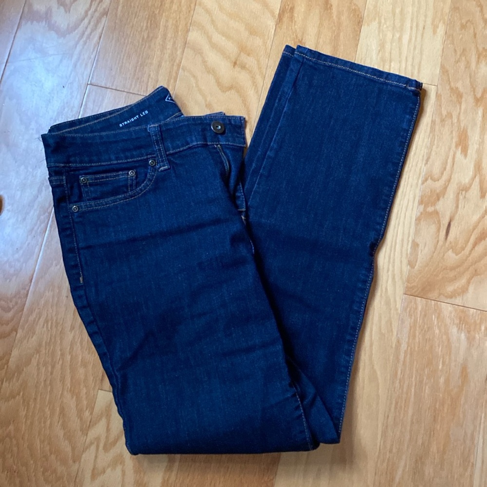 Dark wash straight leg size 8 jeans